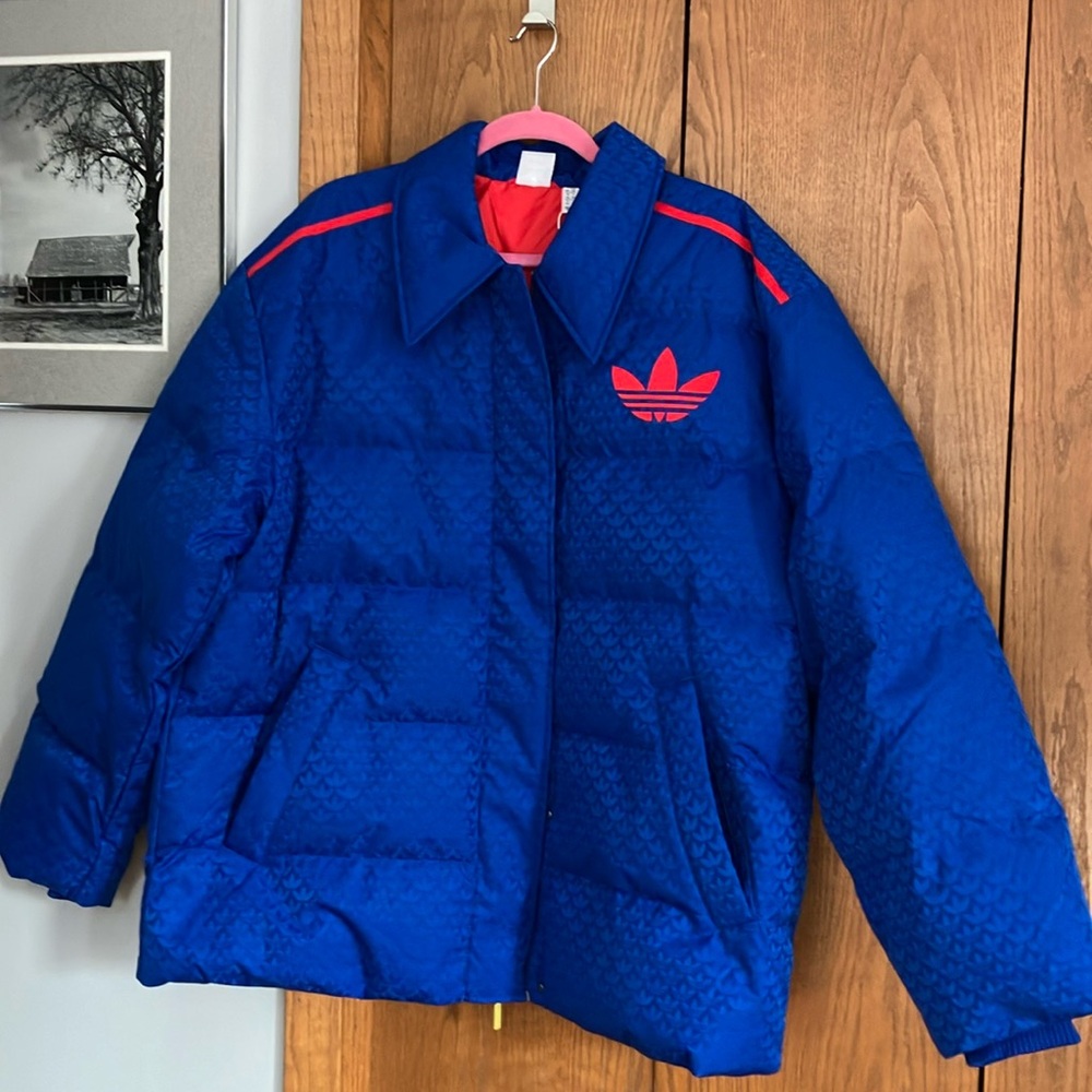 adidas Heritage Now Down Puffer Jacket, New!